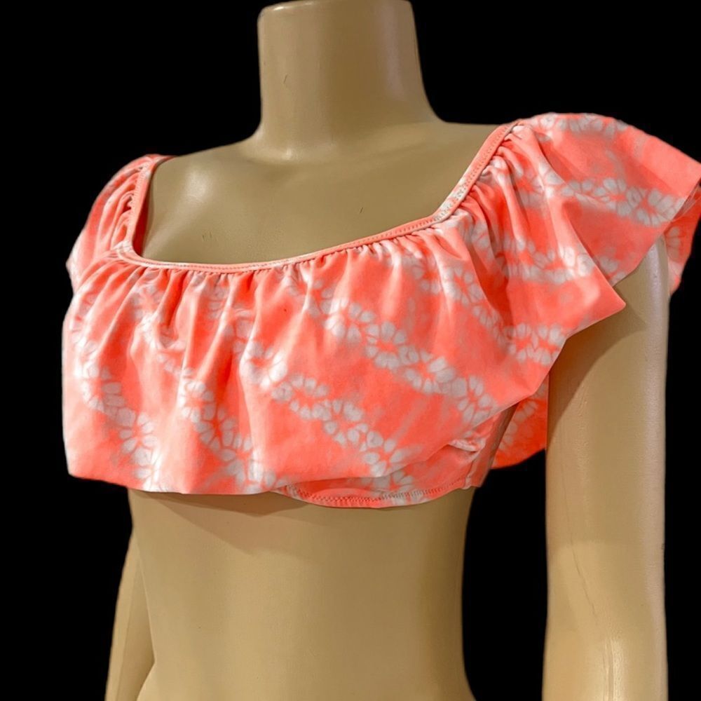 Victoria’s Secret Swim Ruffle Bikini Top Removable Padding